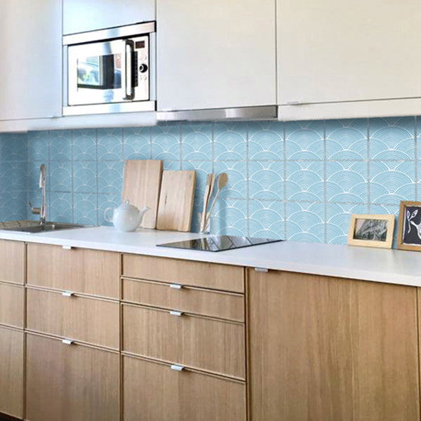Lisslune | Modern Mosaic Tile Peel and Stick Tile Pvc Kitchen Backsplash Peel and Stick Wall Tile