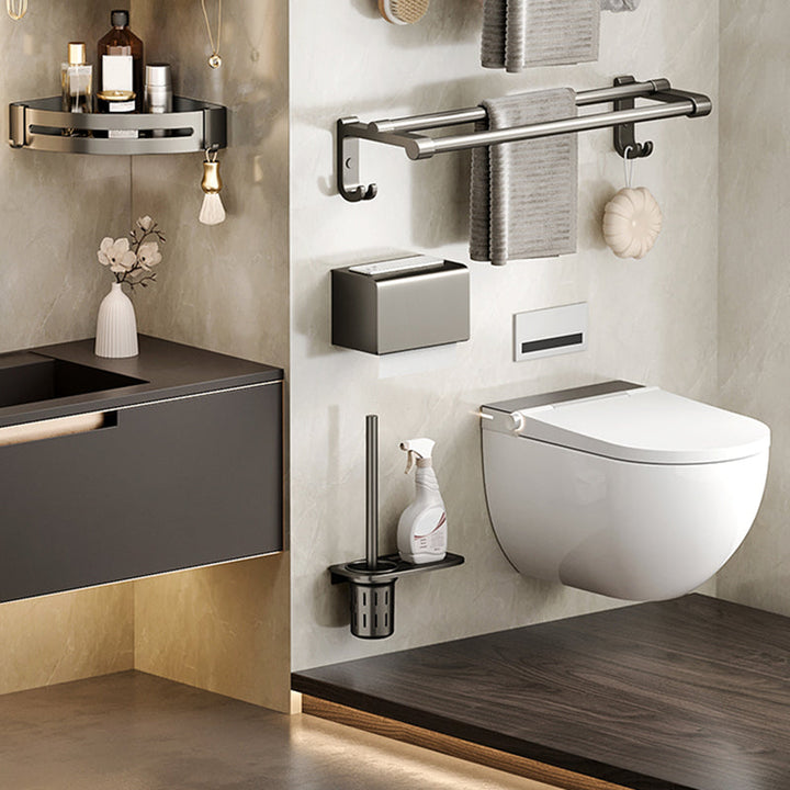 Lisslune | Modern Bathroom Accessory Set Adhesive Mount Bathroom Accessory Set
