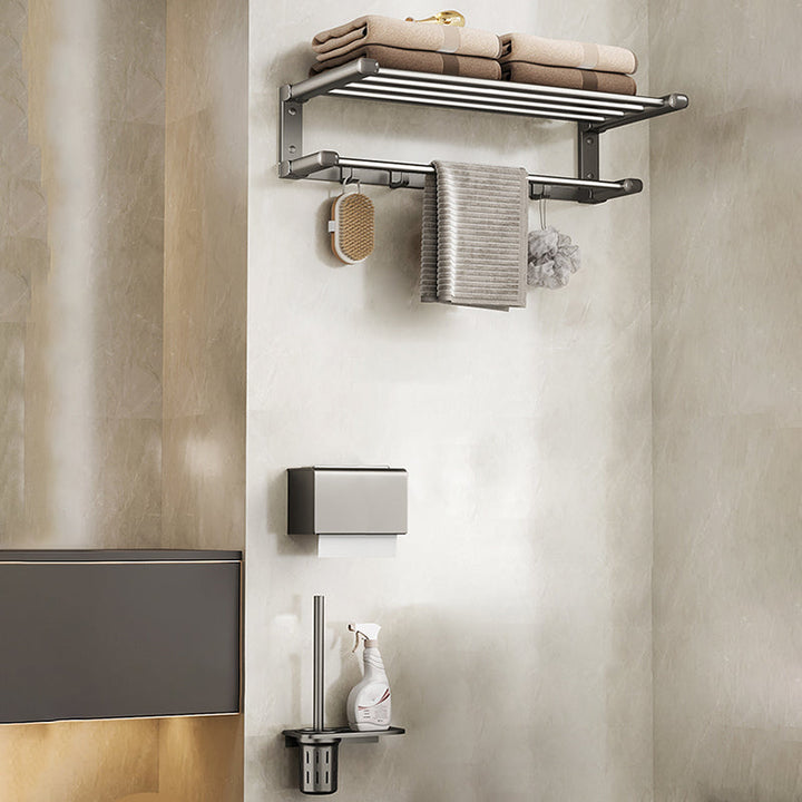 Lisslune | Modern Bathroom Accessory Set Adhesive Mount Bathroom Accessory Set