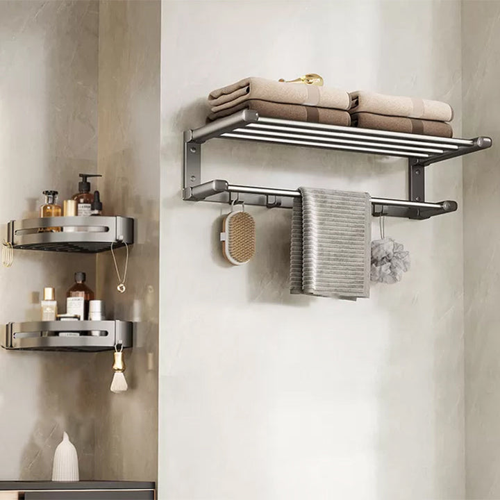 Lisslune | Modern Bathroom Accessory Set Adhesive Mount Bathroom Accessory Set