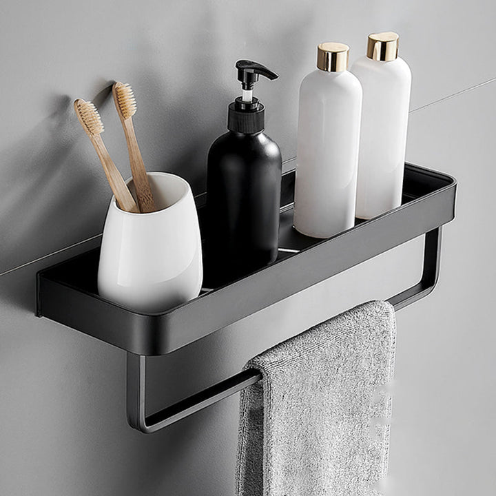 Lisslune | Modern Metal Bathroom Accessory Set Drill and Screw Mount Bathroom Accessory Set