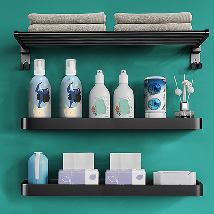 Lisslune | Modern Metal Bathroom Accessory Set Drill and Screw Mount Bathroom Accessory Set