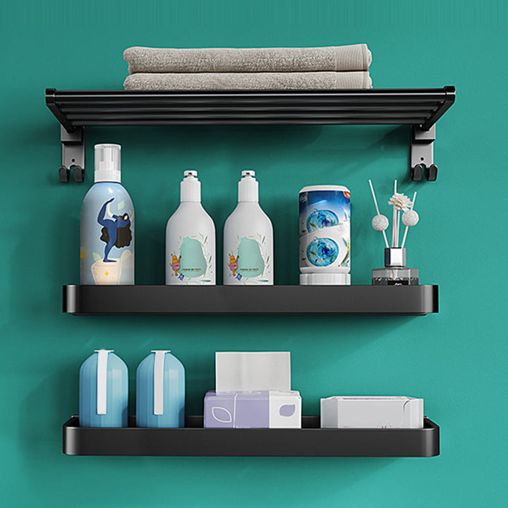 Lisslune | Modern Metal Bathroom Accessory Set Drill and Screw Mount Bathroom Accessory Set
