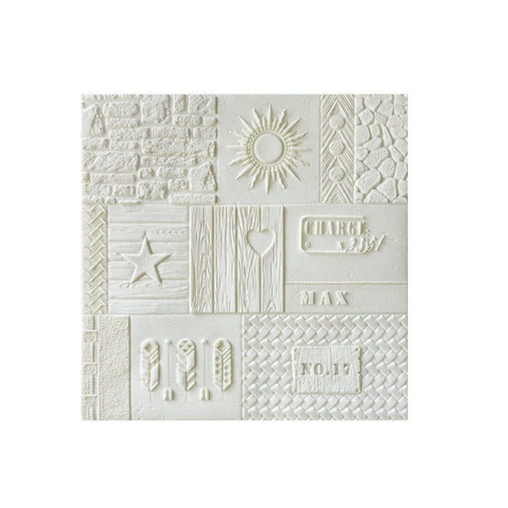 Lisslune | Peel and Stick Wall Ceiling 3D Embossed Wall Covering with Waterproof