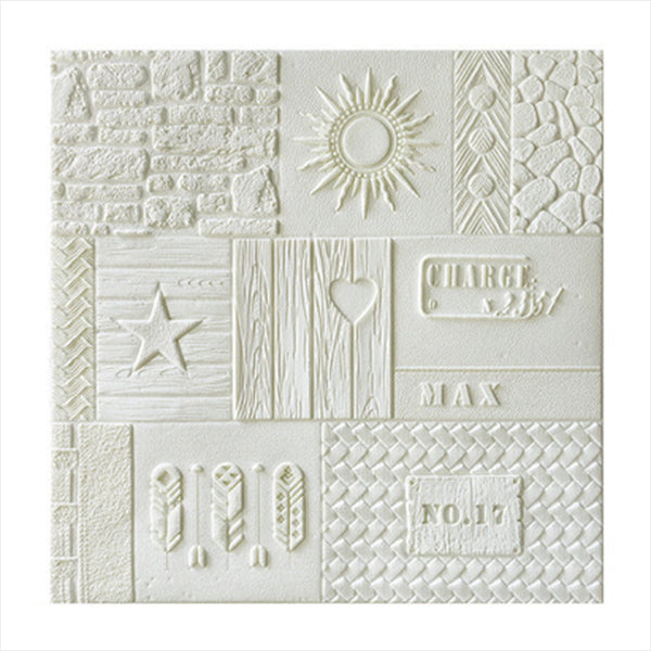 Lisslune | Peel and Stick Wall Ceiling 3D Embossed Wall Covering with Waterproof