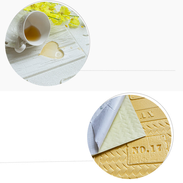 Lisslune | Peel and Stick Wall Ceiling 3D Embossed Wall Covering with Waterproof