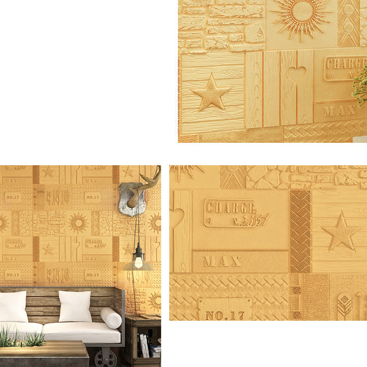 Lisslune | Peel and Stick Wall Ceiling 3D Embossed Wall Covering with Waterproof