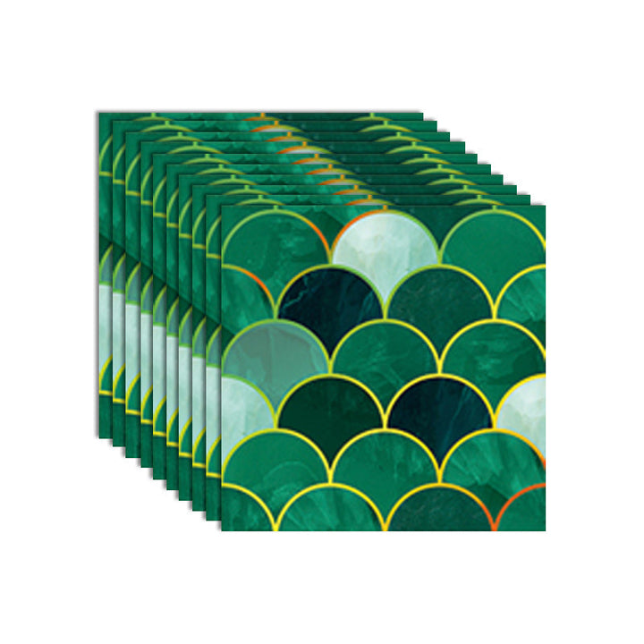 Lisslune | Polygon Peel and Stick Splash Guard Tile PVC Mosaic Peel and Stick Tile for the Kitchen