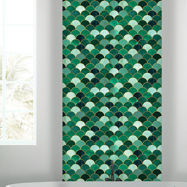 Lisslune | Polygon Peel and Stick Splash Guard Tile PVC Mosaic Peel and Stick Tile for the Kitchen
