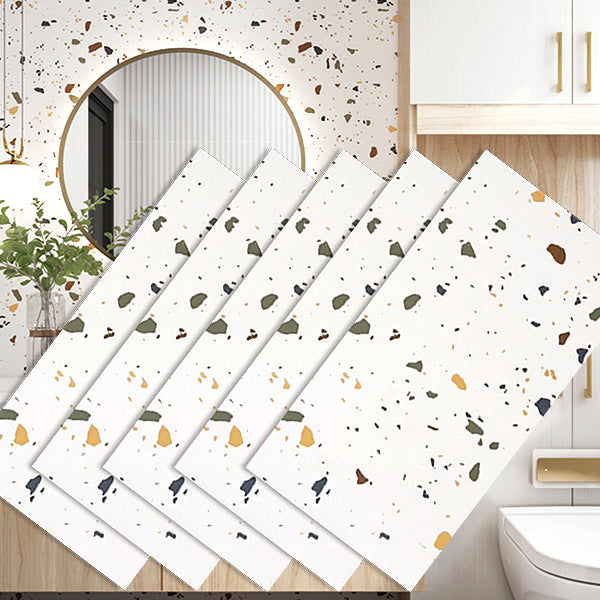 Lisslune | Polygon Peel and Stick Back Wall Tile PVC Smooth Peel and Stick Tile for Kitchen