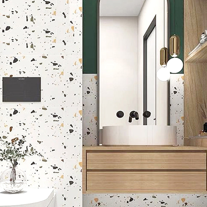 Lisslune | Polygon Peel and Stick Back Wall Tile PVC Smooth Peel and Stick Tile for Kitchen