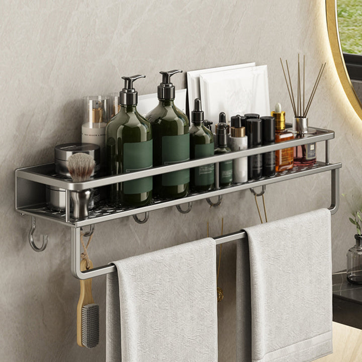Lisslune | Minimalism Matte Metal Bathroom Accessories Set Modern Bathroom Shelf