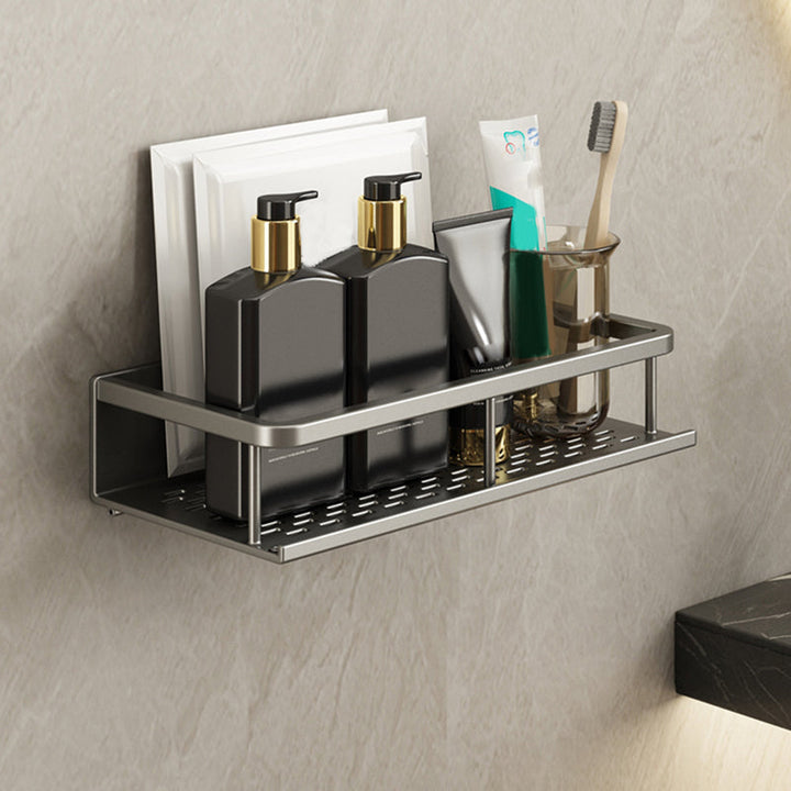 Lisslune | Minimalism Matte Metal Bathroom Accessories Set Modern Bathroom Shelf