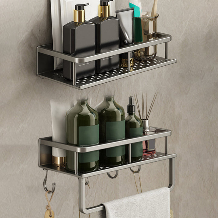 Lisslune | Minimalism Matte Metal Bathroom Accessories Set Modern Bathroom Shelf