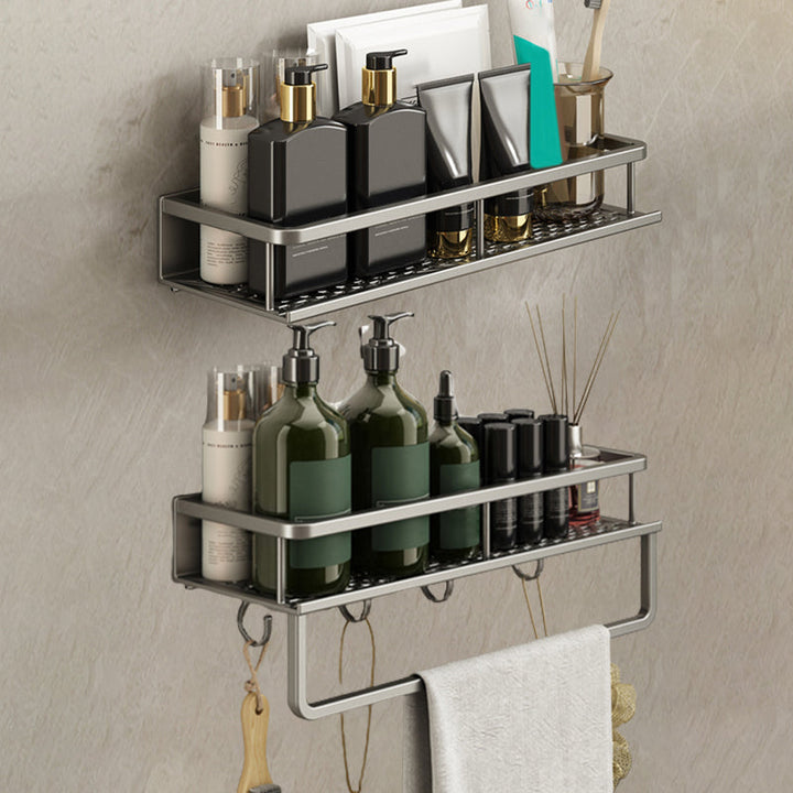 Lisslune | Minimalism Matte Metal Bathroom Accessories Set Modern Bathroom Shelf
