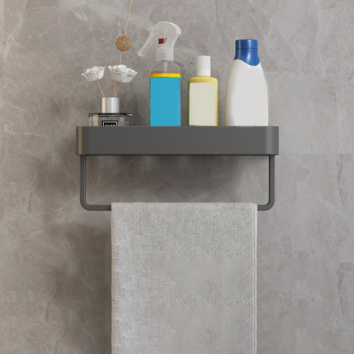 Lisslune | Minimalist Matte Metal Bathroom Accessory Set Modern Bathroom Shelf
