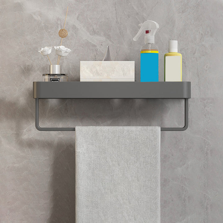 Lisslune | Minimalist Matt Metal Bathroom Accessory Set Modern Bathroom Shelf