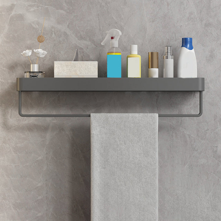 Lisslune | Minimalist Matt Metal Bathroom Accessory Set Modern Bathroom Shelf