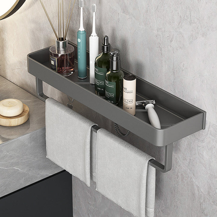Lisslune | Minimalist Matt Metal Bathroom Accessory Set Modern Bathroom Shelf