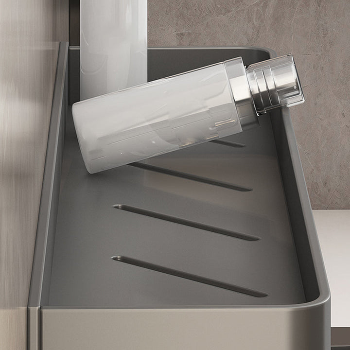 Lisslune | Minimalist Matte Metal Bathroom Accessory Set Modern Bathroom Shelf