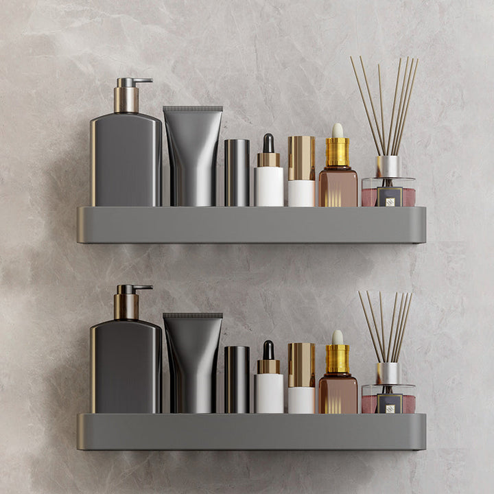 Lisslune | Minimalist Matte Metal Bathroom Accessory Set Modern Bathroom Shelf