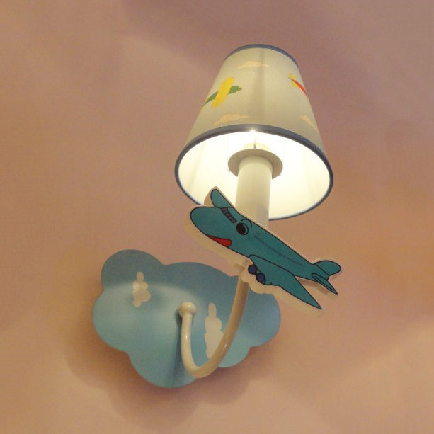 Skørter | Empire Shade Children's Room Wall Light Metal One Light Cartoon Wall Lamp with Cute Decoration