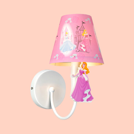 Skørter | Empire Shade Children's Room Wall Light Metal One Light Cartoon Wall Lamp with Cute Decoration