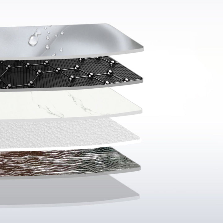 Lisslune | Marbling waterproof PVC tin backing for peeling and attaching interior panels
