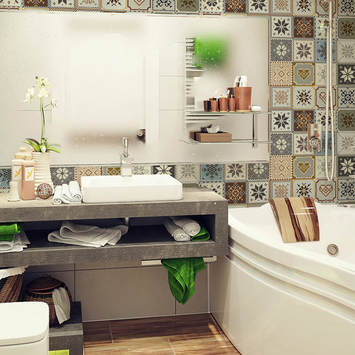 Lisslune | Modern Peel-and-Stick Wall Tile Mosaic Peel-and-Stick Tile