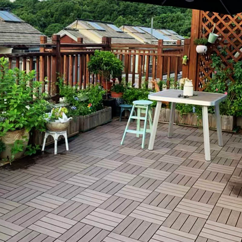 Lisslune | Classic wooden tiles for garden patio flooring to lay