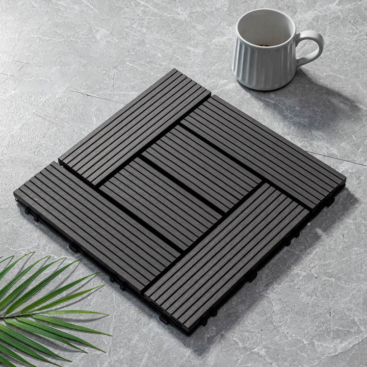 Lisslune | Classic wooden tiles for garden patio flooring to lay