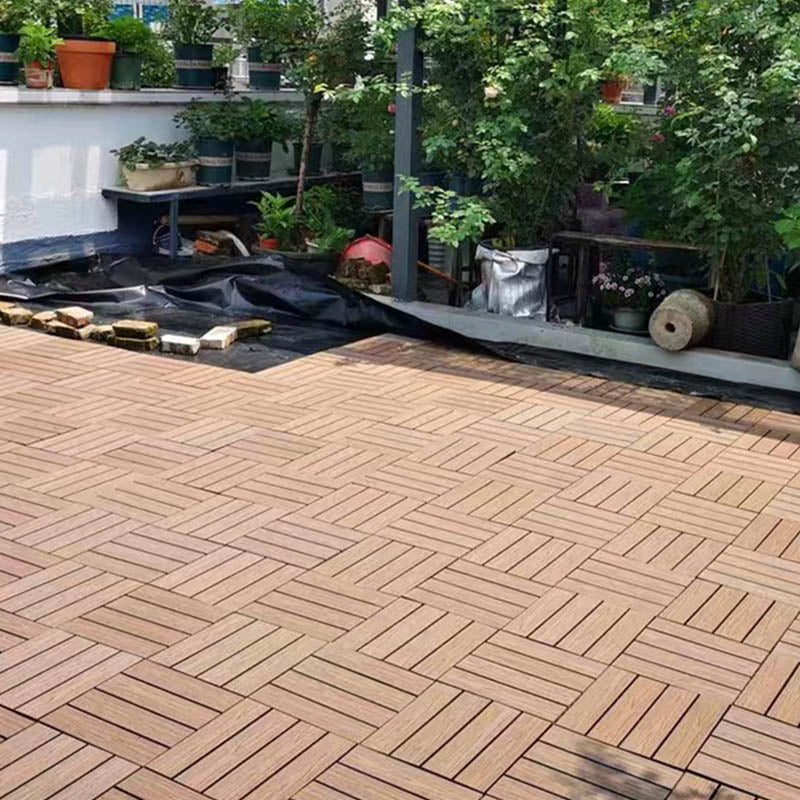 Lisslune | Classic wooden tiles for garden patio flooring to lay