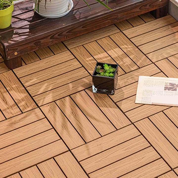 Lisslune | Classic wooden tiles for garden patio flooring to lay