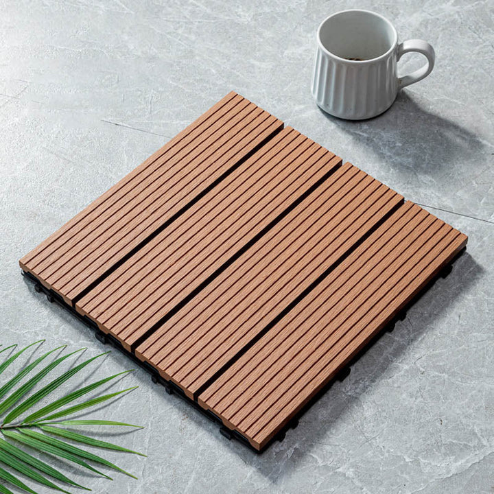 Lisslune | Classic wooden tiles for garden patio flooring to lay