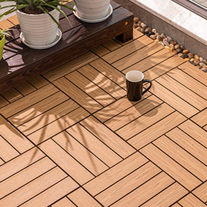 Lisslune | Classic wooden tiles for garden patio flooring to lay