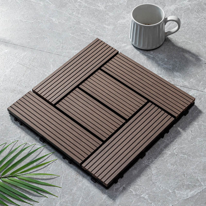 Lisslune | Classic wooden tiles for garden patio flooring to lay