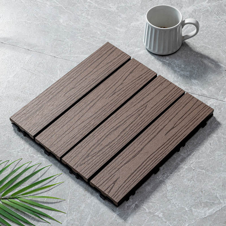 Lisslune | Classic wooden tiles for garden patio flooring to lay