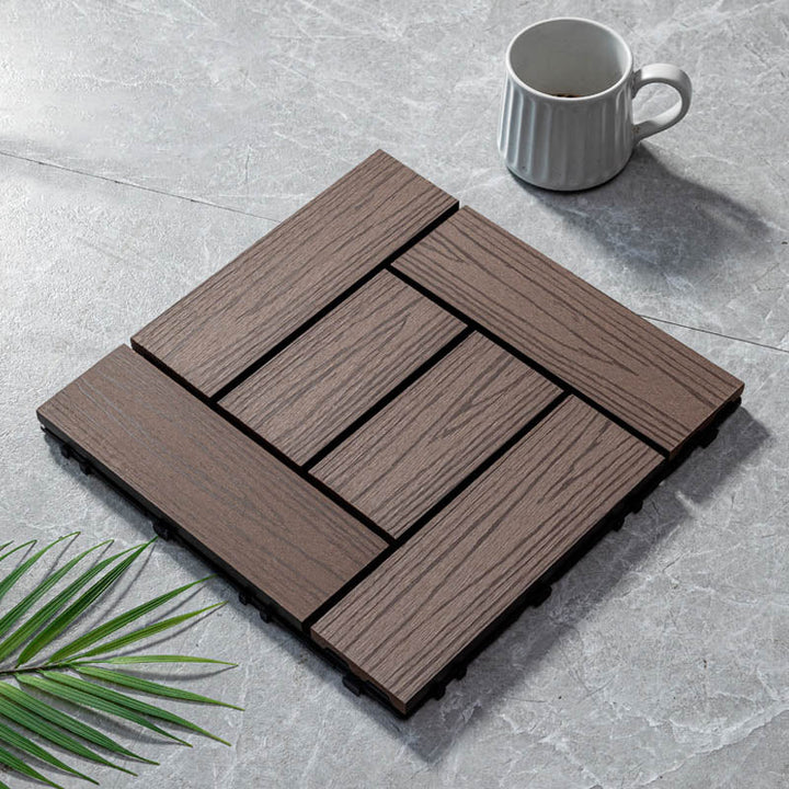Lisslune | Classic wooden tiles for garden patio flooring to lay