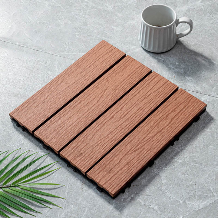 Lisslune | Classic wooden tiles for garden patio flooring to lay