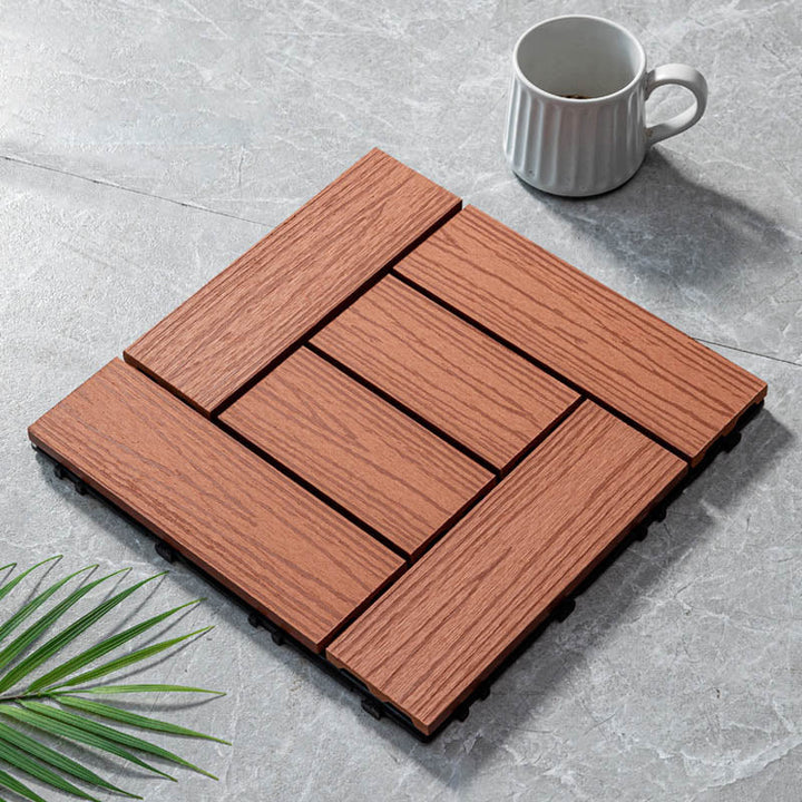 Lisslune | Classic wooden tiles for garden patio flooring to lay