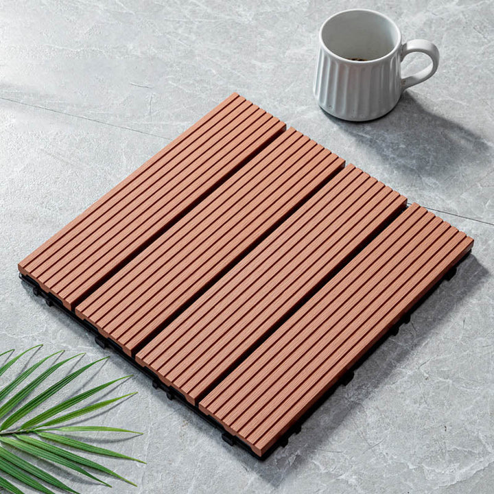 Lisslune | Classic wooden tiles for garden patio flooring to lay