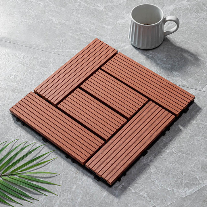 Lisslune | Classic wooden tiles for garden patio flooring to lay