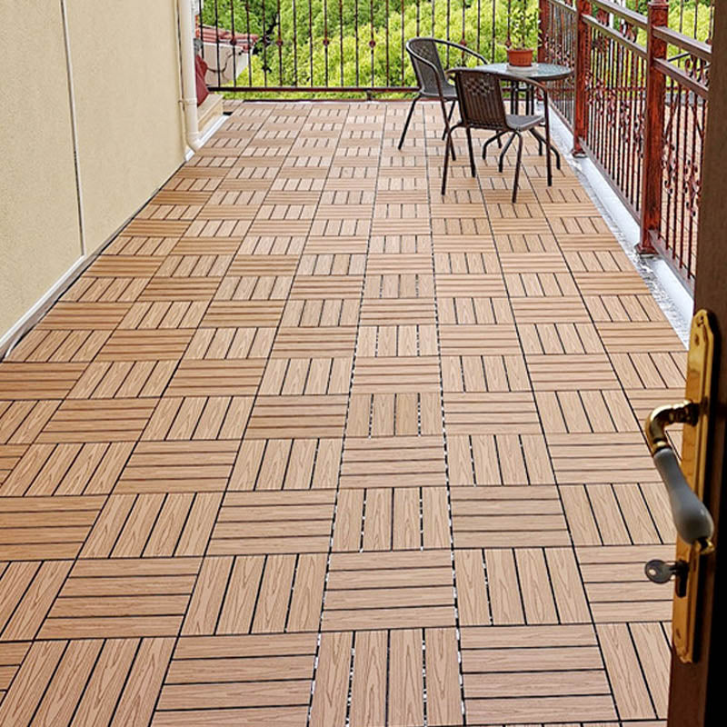Lisslune | Classic Cover Tile Laying Pattern Wood Outdoor Floor Tile