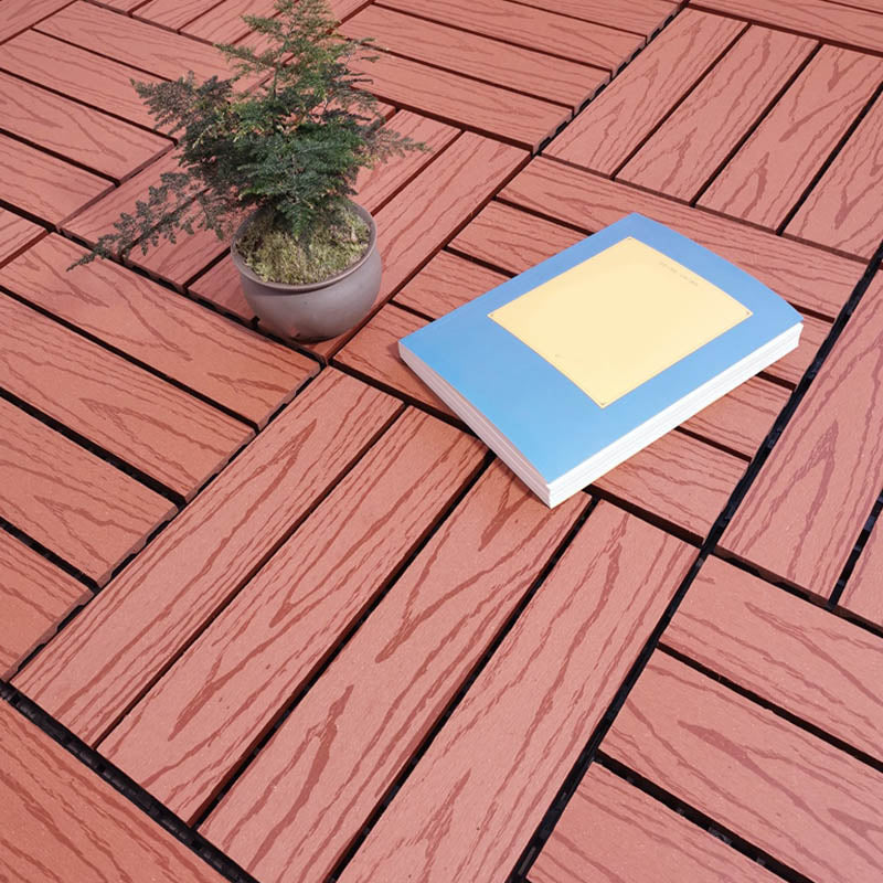 Lisslune | Classic Cover Tile Laying Pattern Wood Outdoor Floor Tile
