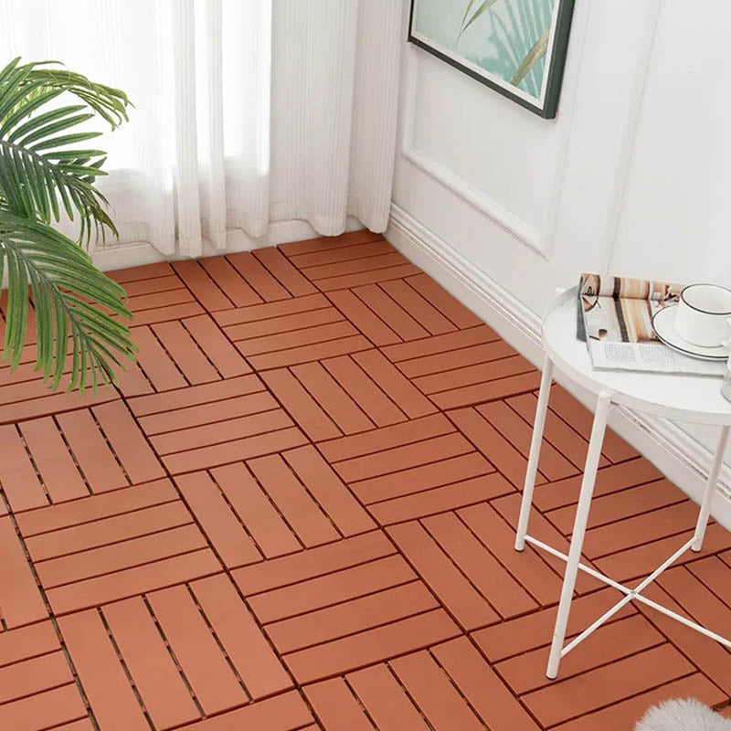 Lisslune | Classic Cover Tile Laying Pattern Wood Outdoor Floor Tile