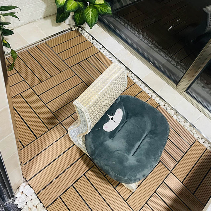 Lisslune | Classic Wooden Outdoor Flooring Composite Paving Tiles