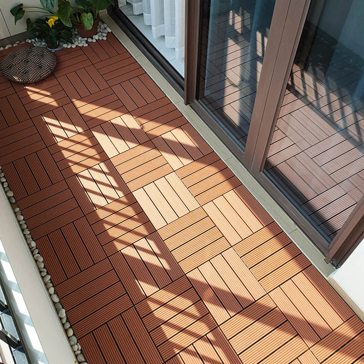 Lisslune | Classic Wooden Outdoor Flooring Composite Paving Tiles