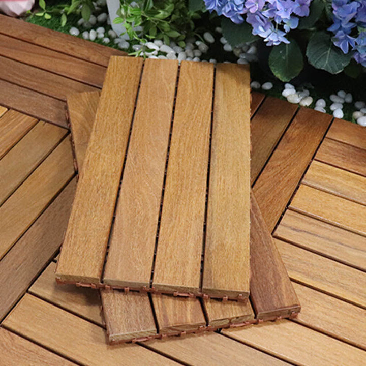 Lisslune | Basic Wood Tiles Composite Pavers Tiles for Outdoor Patio