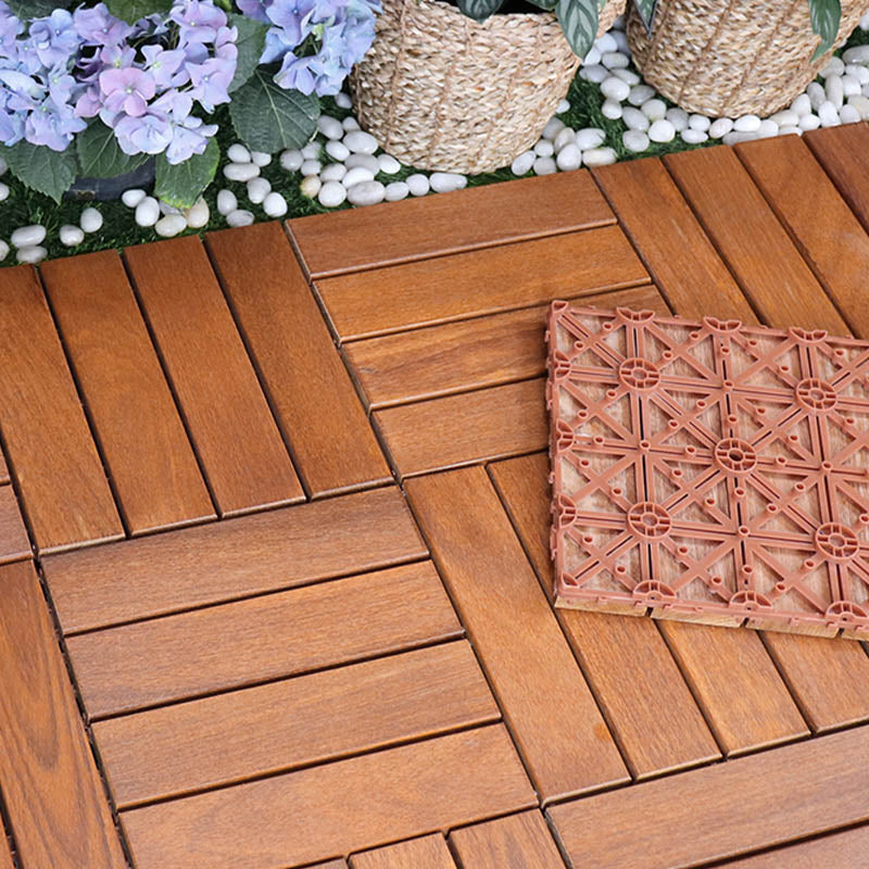 Lisslune | Classic Waterproof Terrace Decking Interlocking Composite Tiles