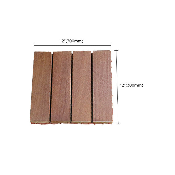 Lisslune | Classic Waterproof Terrace Decking Interlocking Composite Tiles
